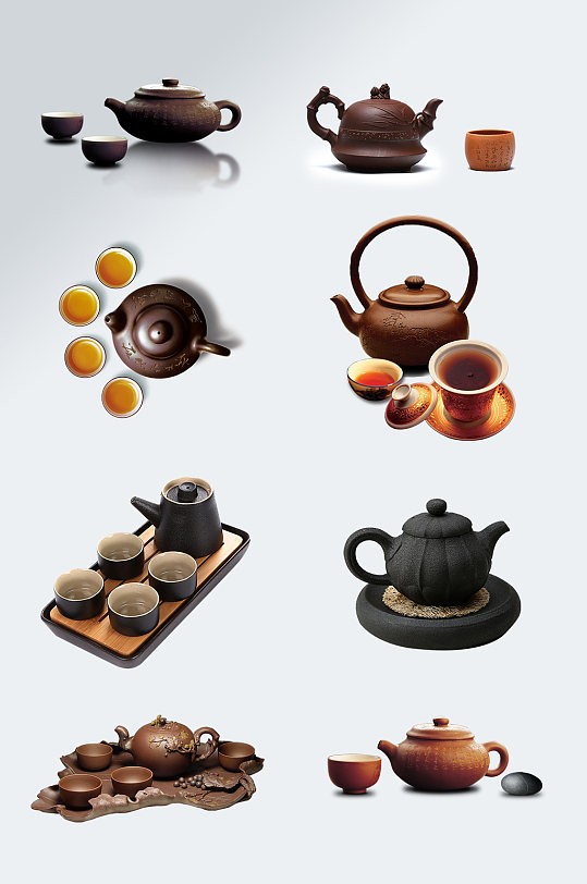 茶壶茶具茶文化素材