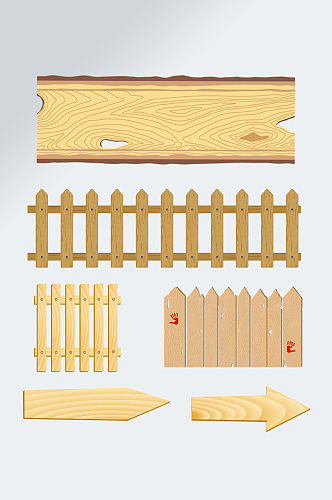 木质指示牌免抠元素