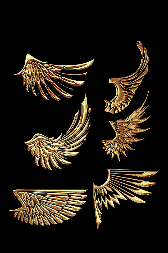 高品质金色翅膀图片-高品质金色翅膀素材下载-众图网