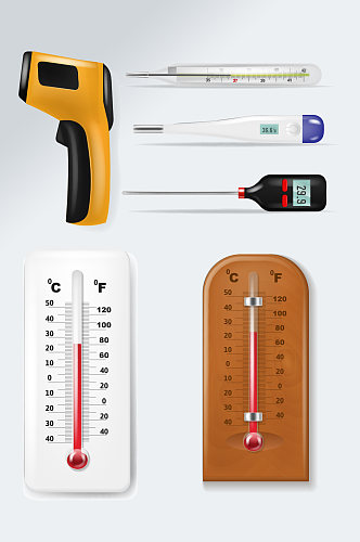 医用温度计体温计素材