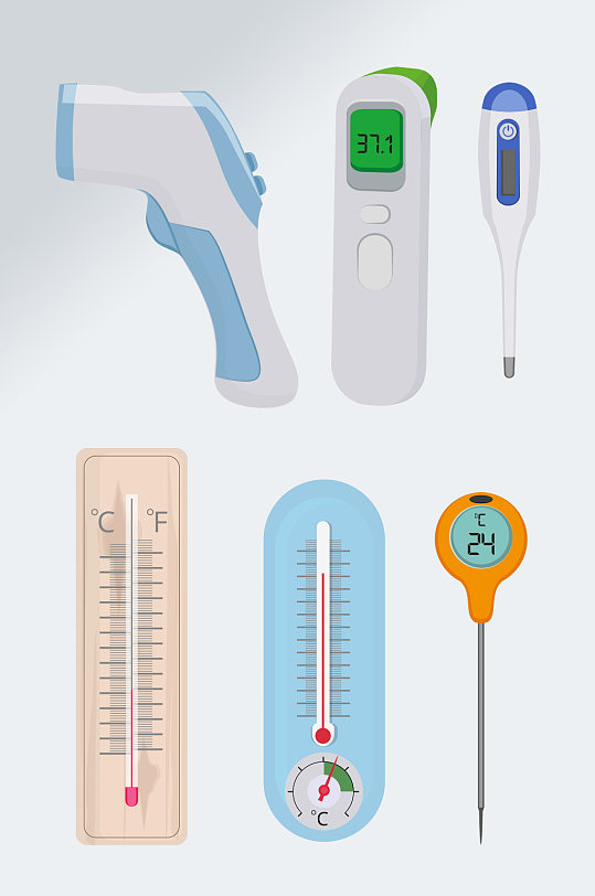 医用温度计体温计素材