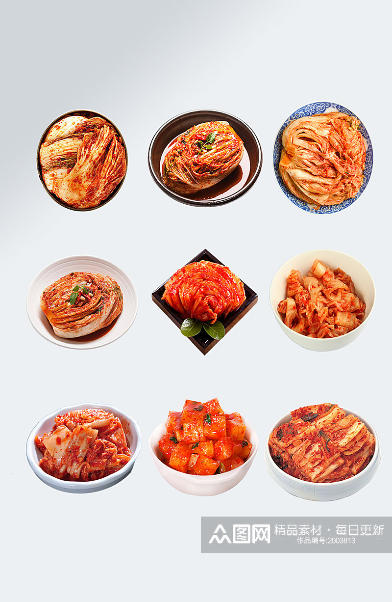 韩式泡菜辣白菜素材素材