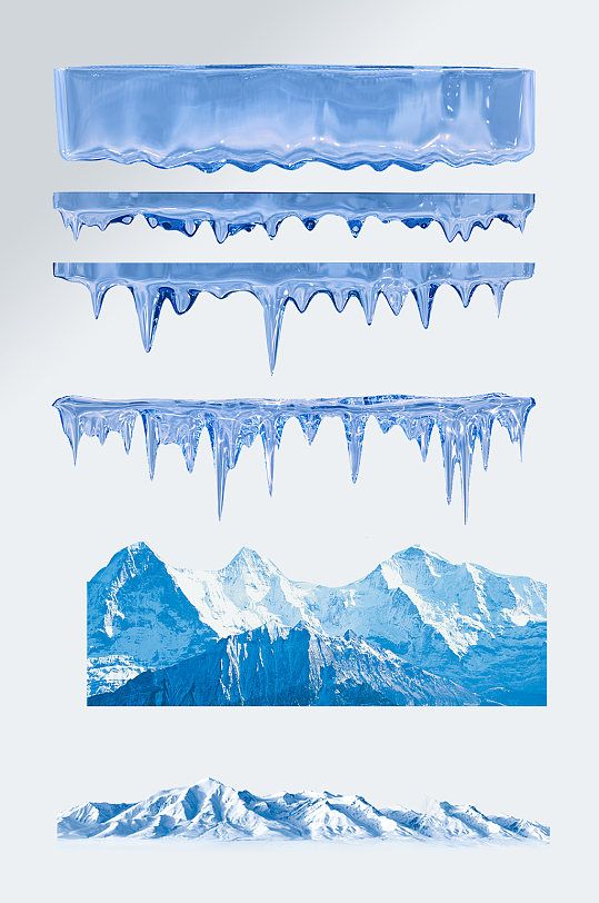 冰山雪山免扣素材-众图网