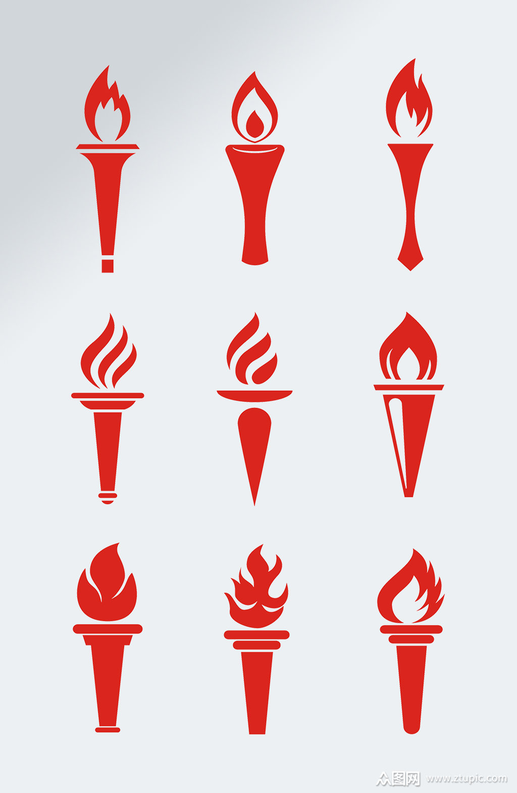 运动会火炬免抠素材