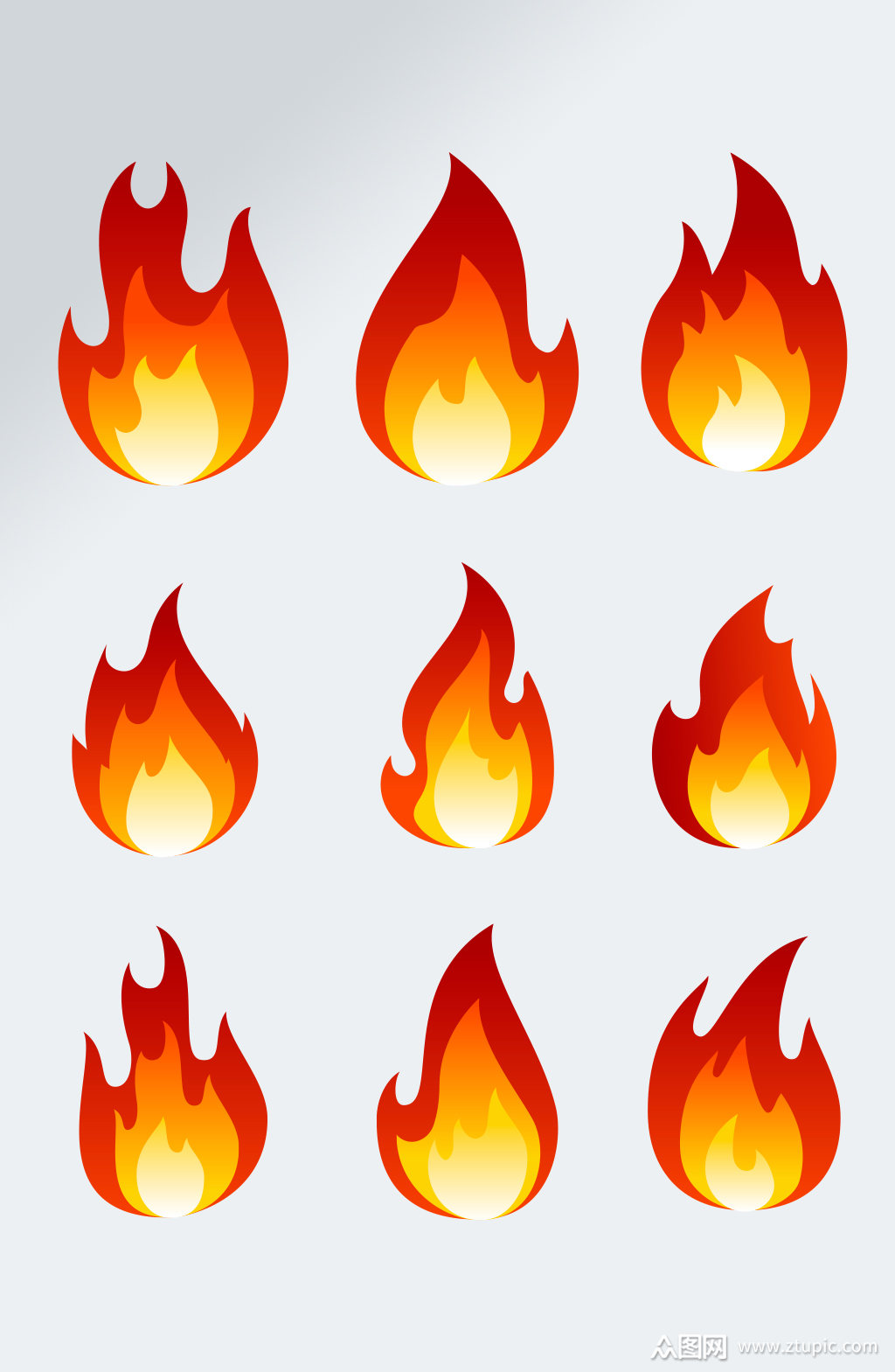 矢量火焰火花透明素材素材