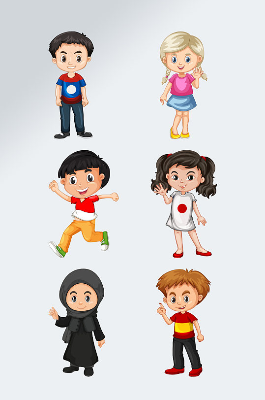 ai矢量小孩子幼儿园素材