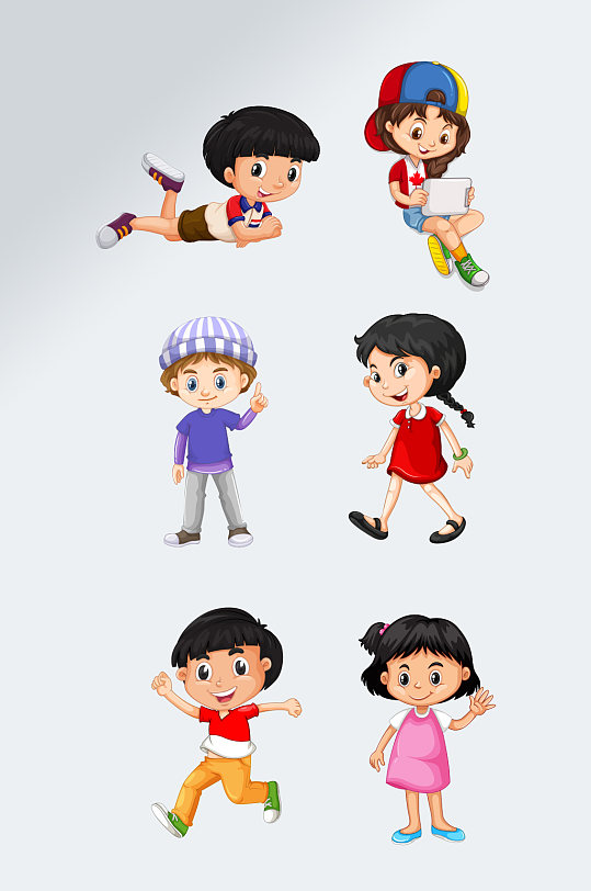 ai矢量小孩子幼儿园素材