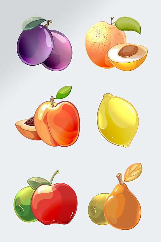 卡通手绘水果果蔬元素