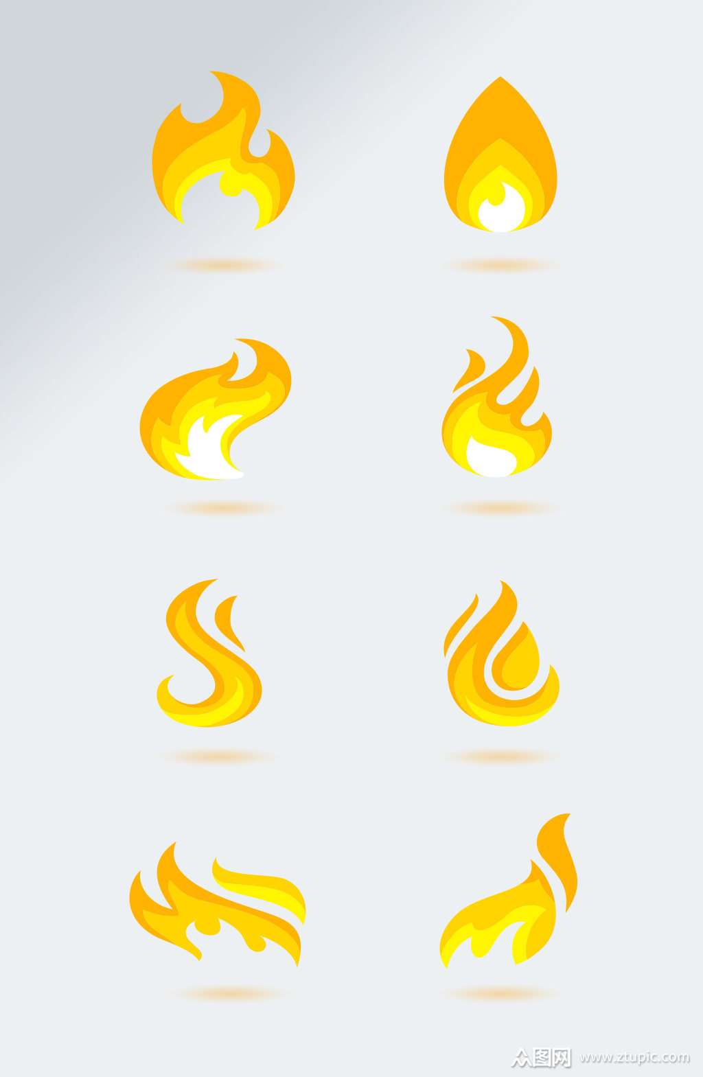 火把节火焰矢量元素素材