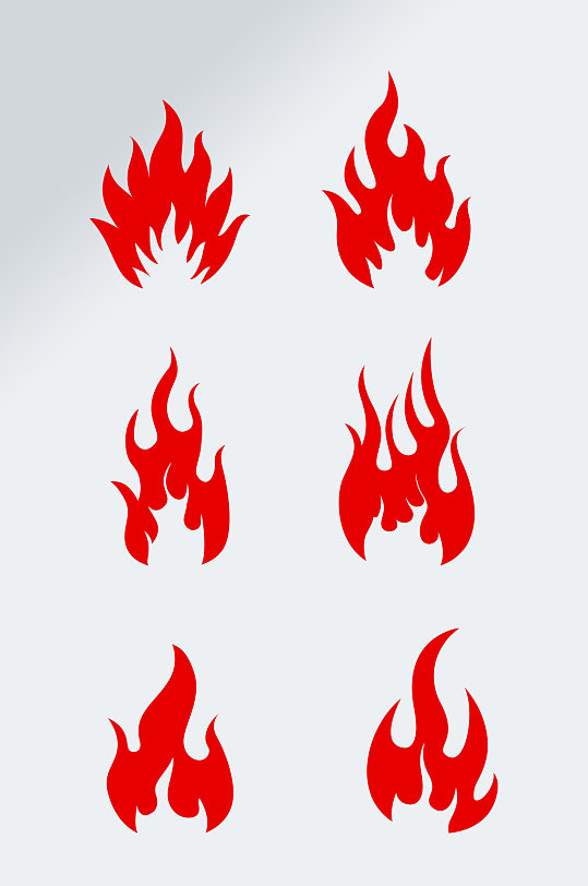 火把节火焰矢量元素