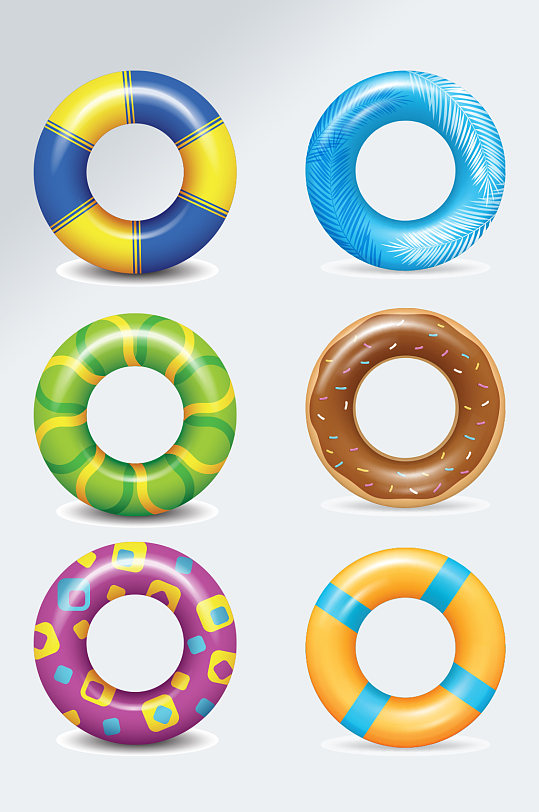 游泳圈卡通图片-游泳圈卡通素材下载-众图网