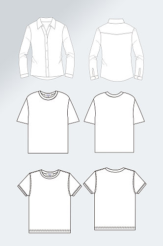 白色T恤卫衣背心元素