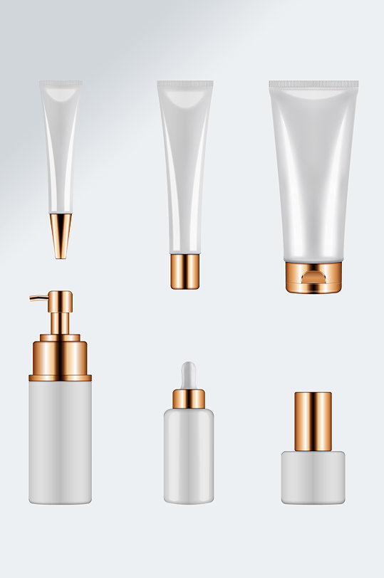 清新风护肤品免抠素材