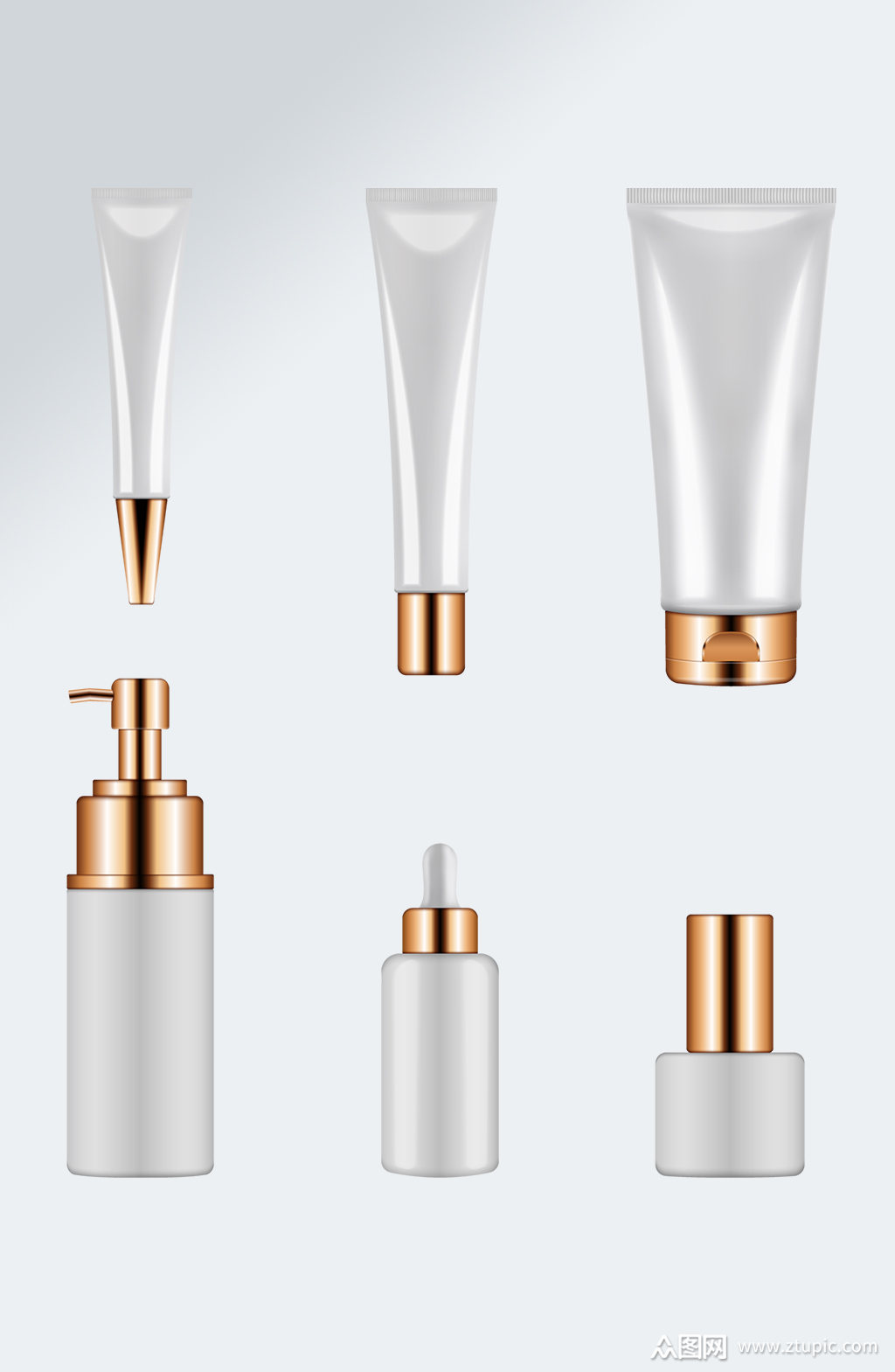 清新风护肤品免抠素材素材