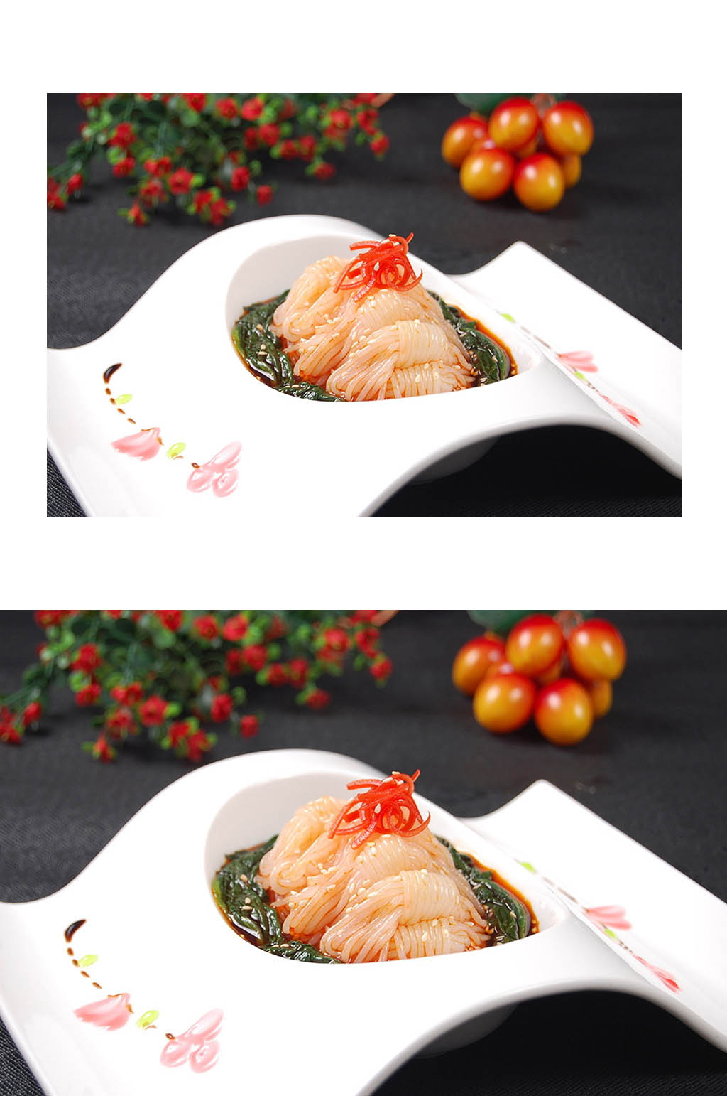 素食魔芋丝美食摄影图片素材