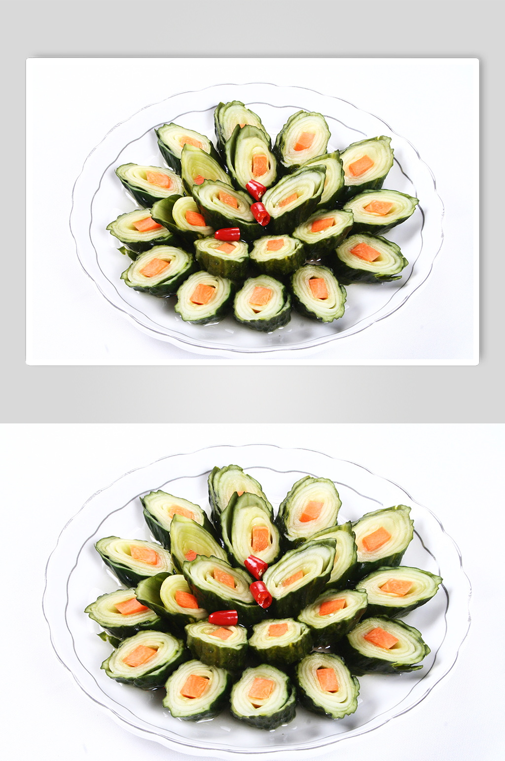 脆皮黄瓜卷美食摄影图片素材