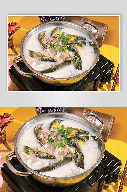 豆腐黄骨鱼美食摄影图片