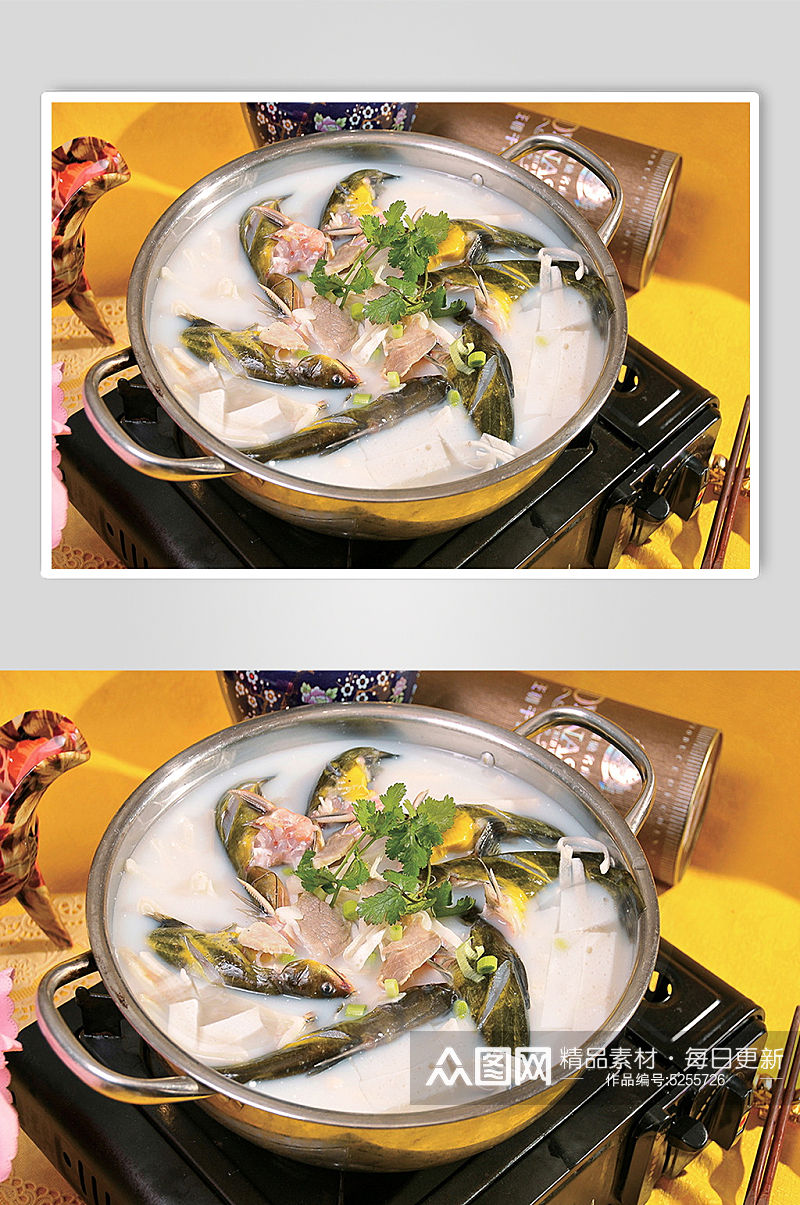 豆腐黄骨鱼美食摄影图片素材