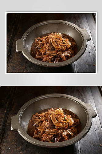 干锅牛杂美食摄影图片