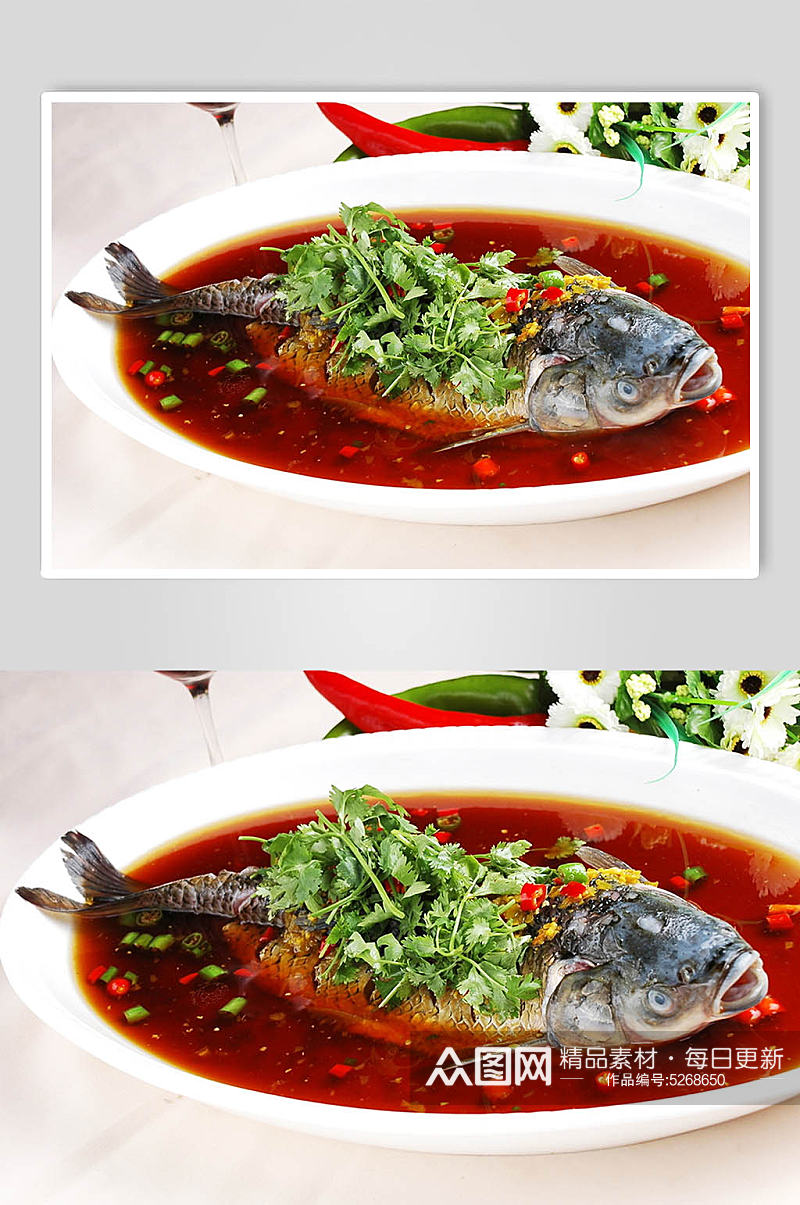 江南过水鱼美食摄影图片素材