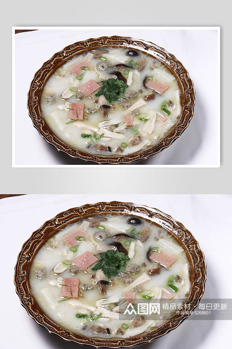 江南烩三鲜美食摄影图片素材