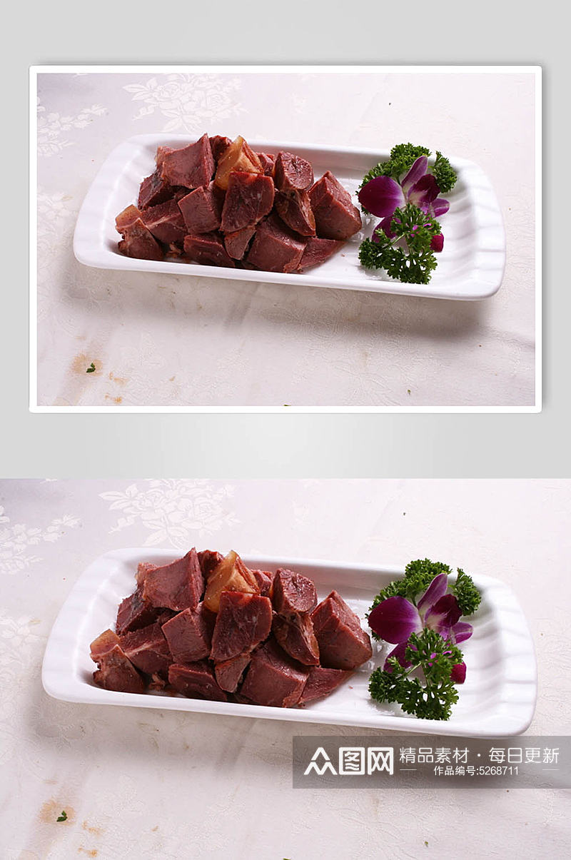 酱香牛肉块美食摄影图片素材