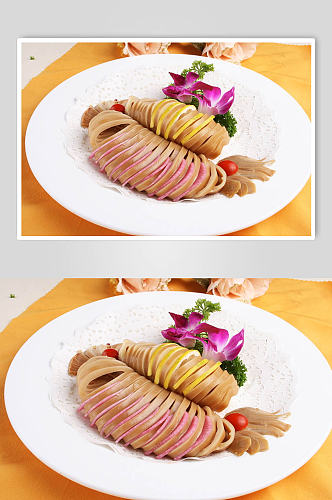 金牌鱿鱼筒美食摄影图片