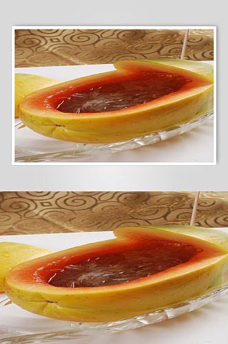 木瓜炖海虎翅美食摄影图片