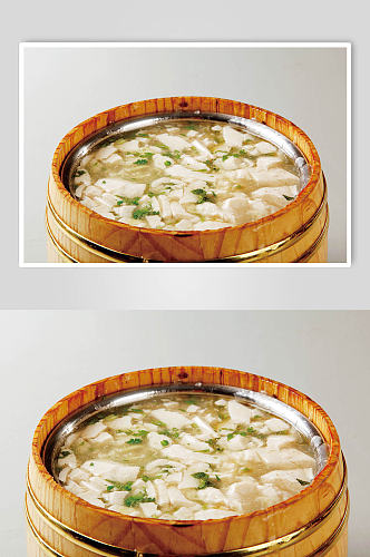平桥豆腐美食摄影图片