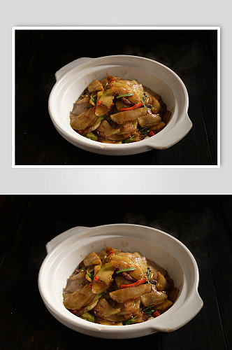 砂锅菜头美食摄影图片