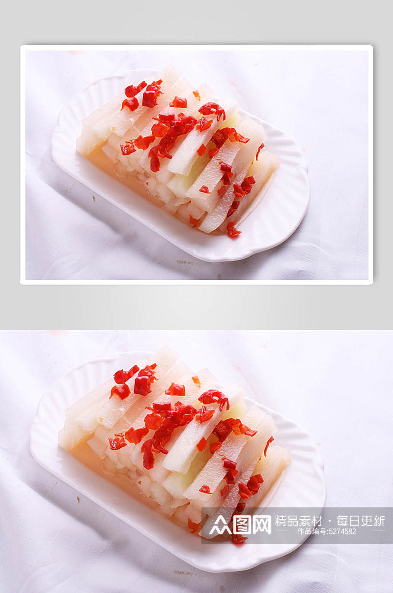 香辣萝卜条美食摄影图片素材