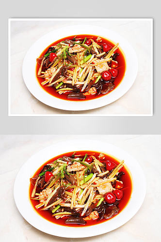 小芹菜烩牛肉美食摄影图片