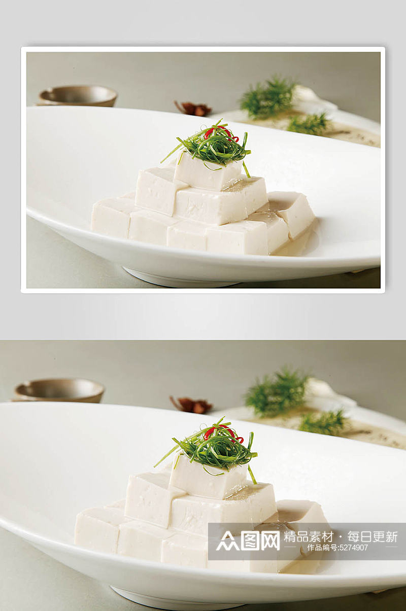 盐水豆腐美食摄影图片素材