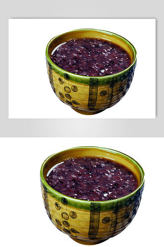 紫米粥美食摄影图片