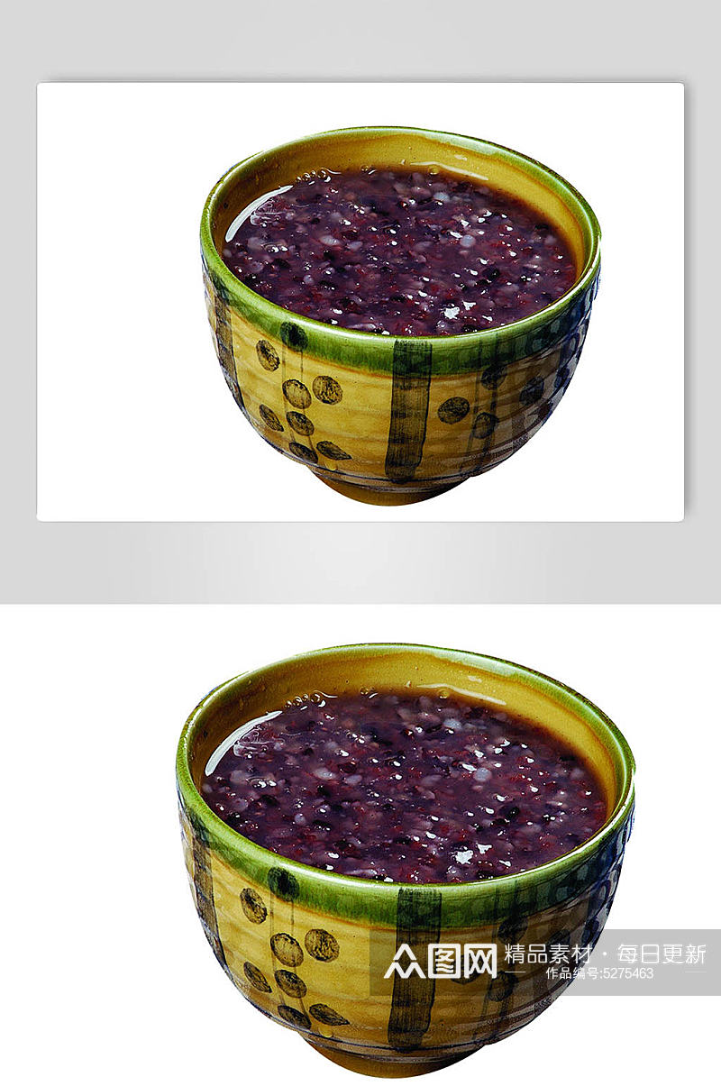 紫米粥美食摄影图片素材