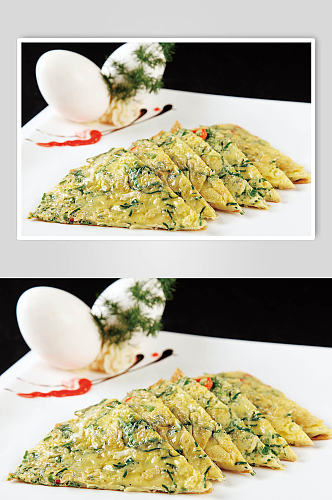 香椿苗鹌鹑蛋美食摄影图片