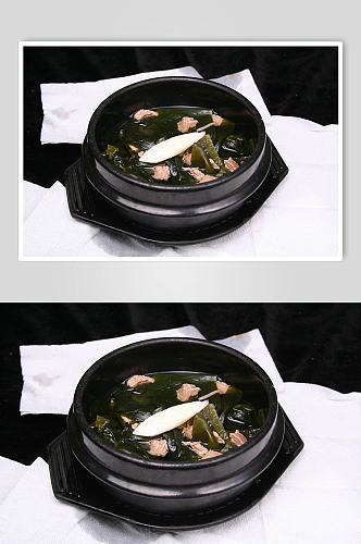 海带排骨汤美食摄影图片