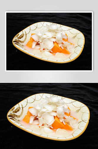 南瓜糕美食摄影图片