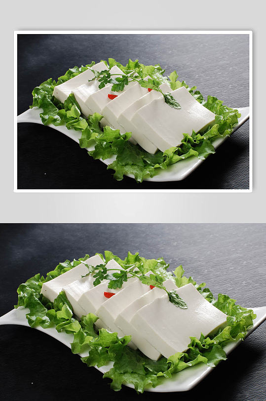 白豆腐美食摄影图片