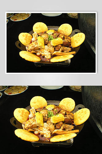 辣椒炒五花肉美食摄影图片