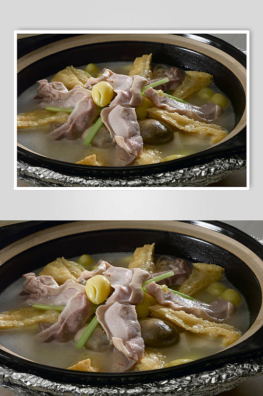 猪肚腐竹汤菜品摄影图片