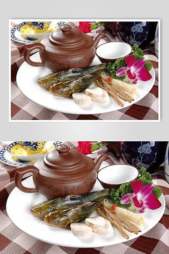 黄骨鱼菜品摄影图片