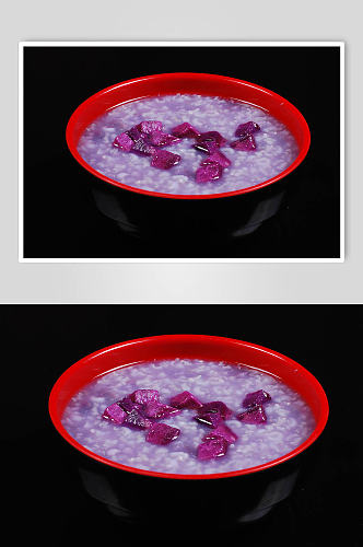 紫薯粥菜品摄影图片