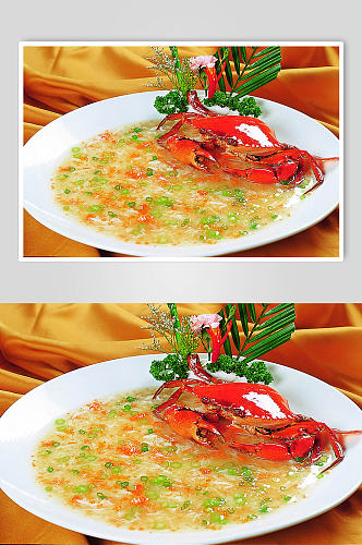 螃蟹菜品摄影图片