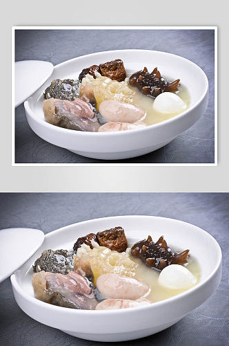 海参汤菜品摄影图片