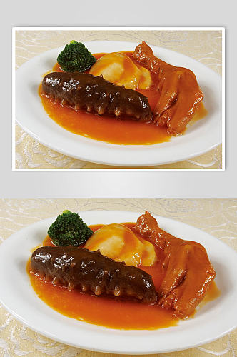 海参鸡爪菜品摄影图片