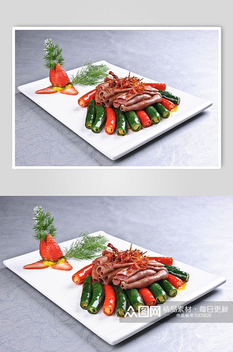 青椒炒肉美食摄影图片素材