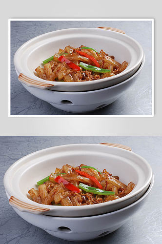 辣椒炒肥肉美食摄影图片