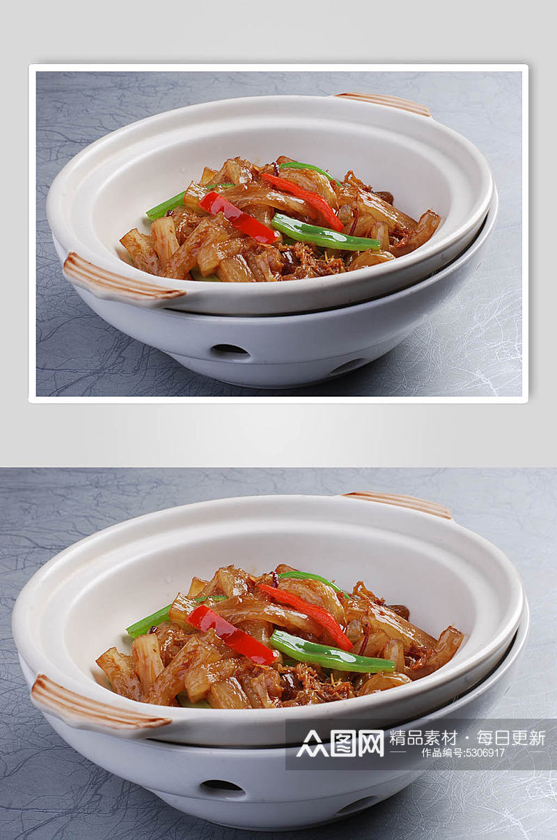 辣椒炒肥肉美食摄影图片素材