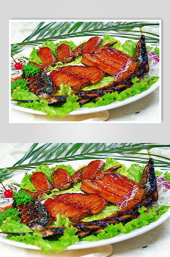 烤鳗鱼美食摄影图片
